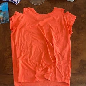 Neon Orange, Athleta Girl short sleeve tee